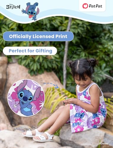 Image of Disney Stitch Princess Frozen Elsa Minnie Mouse Girls Tank Dress Sleeveless A-Line Sundress Summer Beach Clothes 2-9 Years