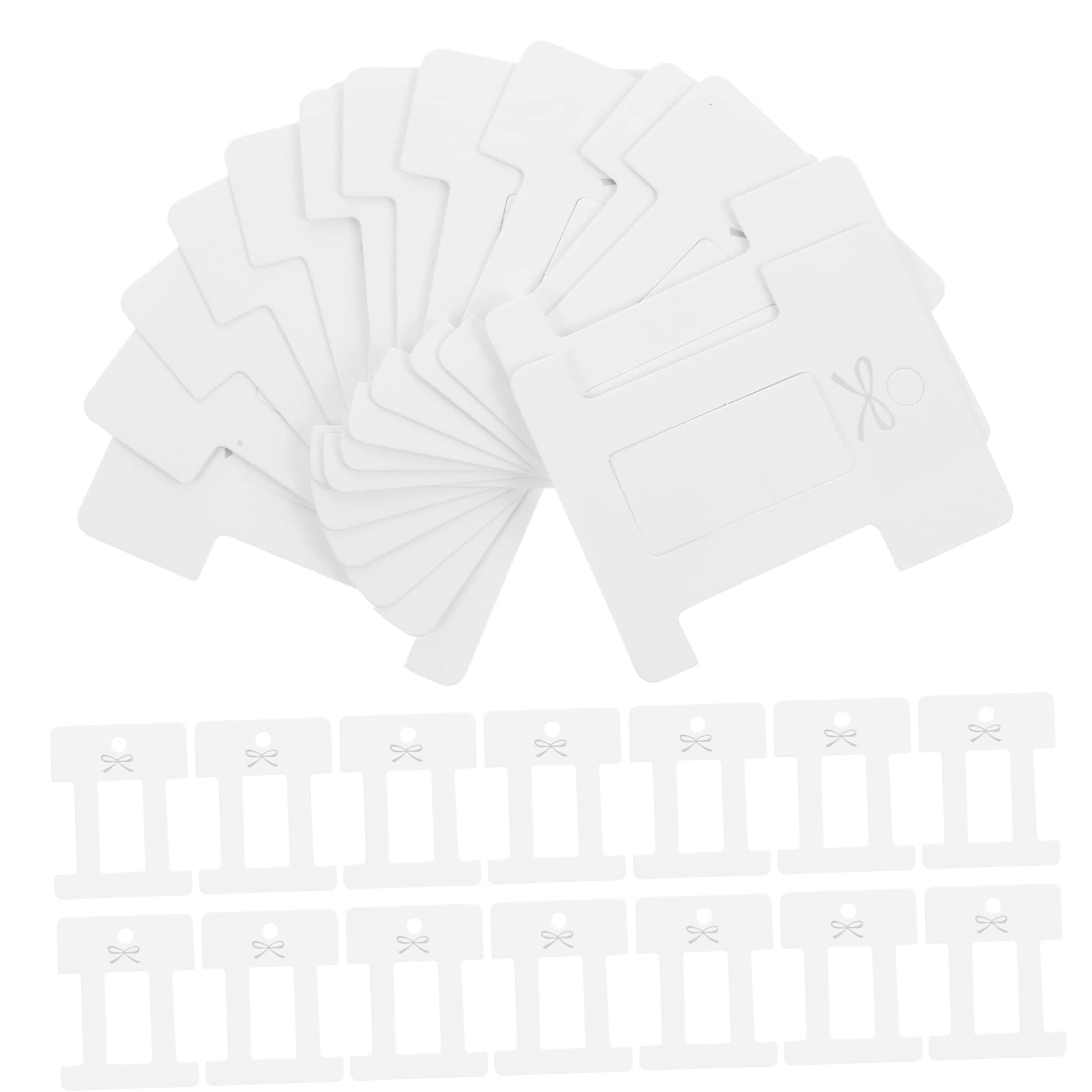 BEBEMOKO Hairpin Display Card Set 100pcs for Hair Clip Clip Bows Barrettes Bows Brooches Craft Display Store Supplies