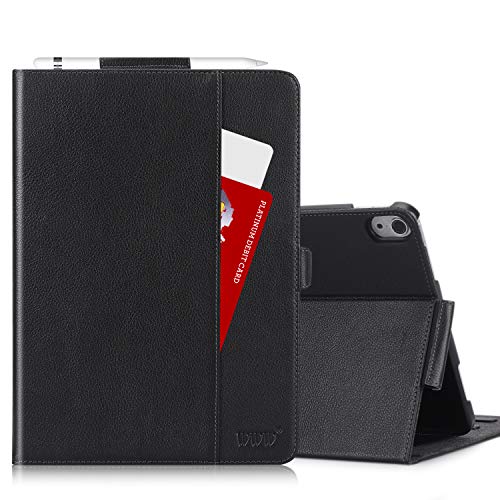 Www Ipad Pro 12.9" Case 2018 3Rd Generation,(Support Apple Pencil Charging) Luxurious Genuine Leather Case With Apple Pencil Holder For Ipad Pro 12.9" 3Rd Gen (With Auto Wake & Sleep Function) Black #TOP28