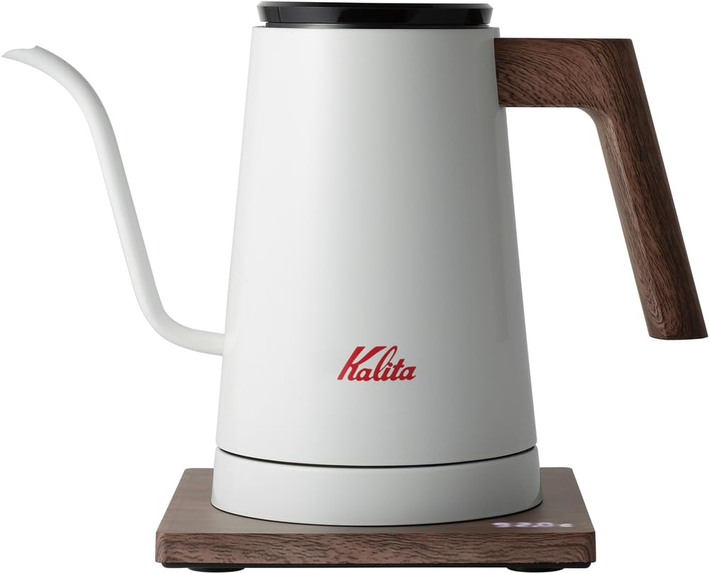 Amazon｜カリタ Kalita 600ml ホワイト KEDP-600 JP 電気ケトル 細口 