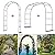 Thickened Tube Garden Arch Trellis - 4.6ft Wide x 7.9ft High or 7.6ft Wide x 6.4ft High - Garden Trellis for Climbing Plants, Stable Garden Arbor, Wedding Arch Decorations, Birthday Party Decoration
