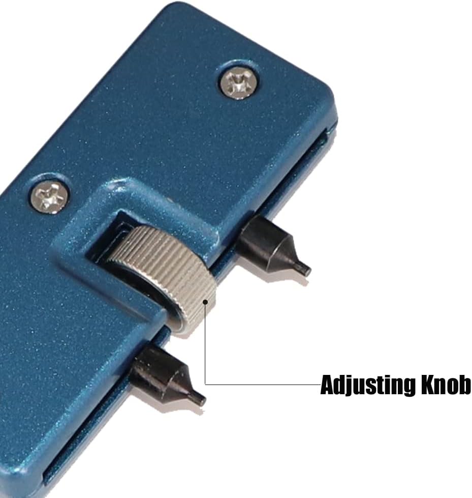 Watch Adjustable Back Case Opener Closer Remover Repair Watchmaker Holder Tool Blue