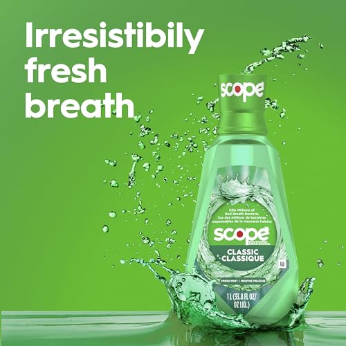 Image of Crest Scope Classic Mouthwash, Original Formula, 500 Ml, 4 Count