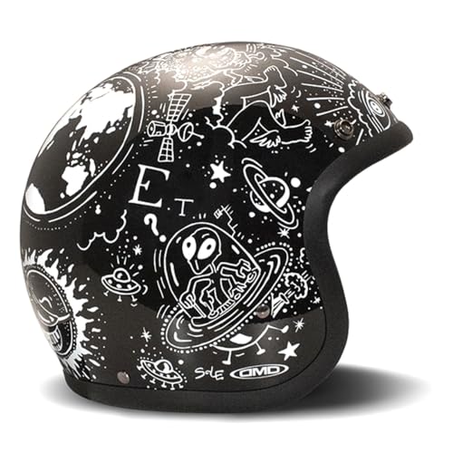 DMD Vintage Weird Open Face Helm Jethelm Motorradhelm, L