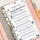 Budget Blätter A6 Deutsch, 72 Sheets Budget Sheets Geld Organizer Budget Planner 6 Löcher Binder Budget Planner Zubehör Nachfüllpapier für Binder Notebook 6 Holes Budget Card