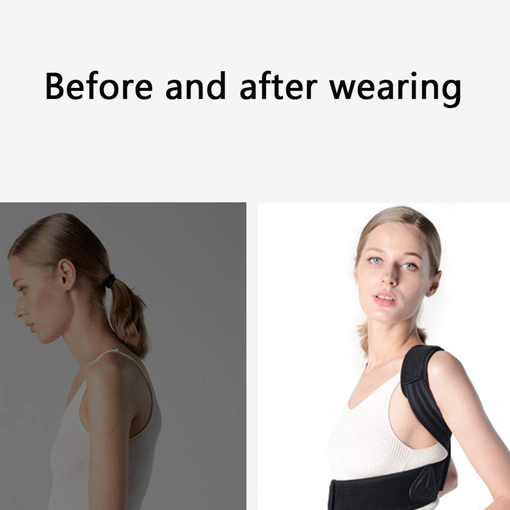 Bene Fascia Posturale Spalle, Tutore Schiena Traspirante Confortevole Regolabile Che Fornisce Sollievo dal Dolore Migliora Postura Dolore Unisex, S
