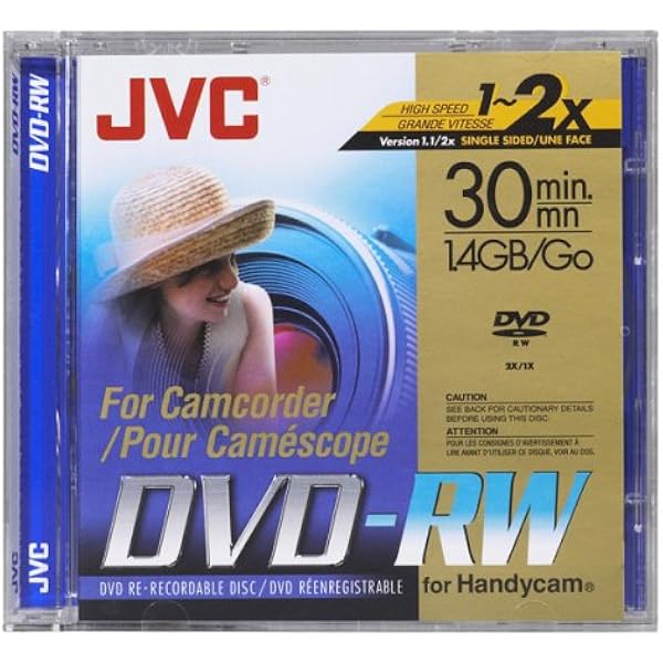 JVC DVD-RW Kamera 1,4 GB wielokrotnego zapisywania X2