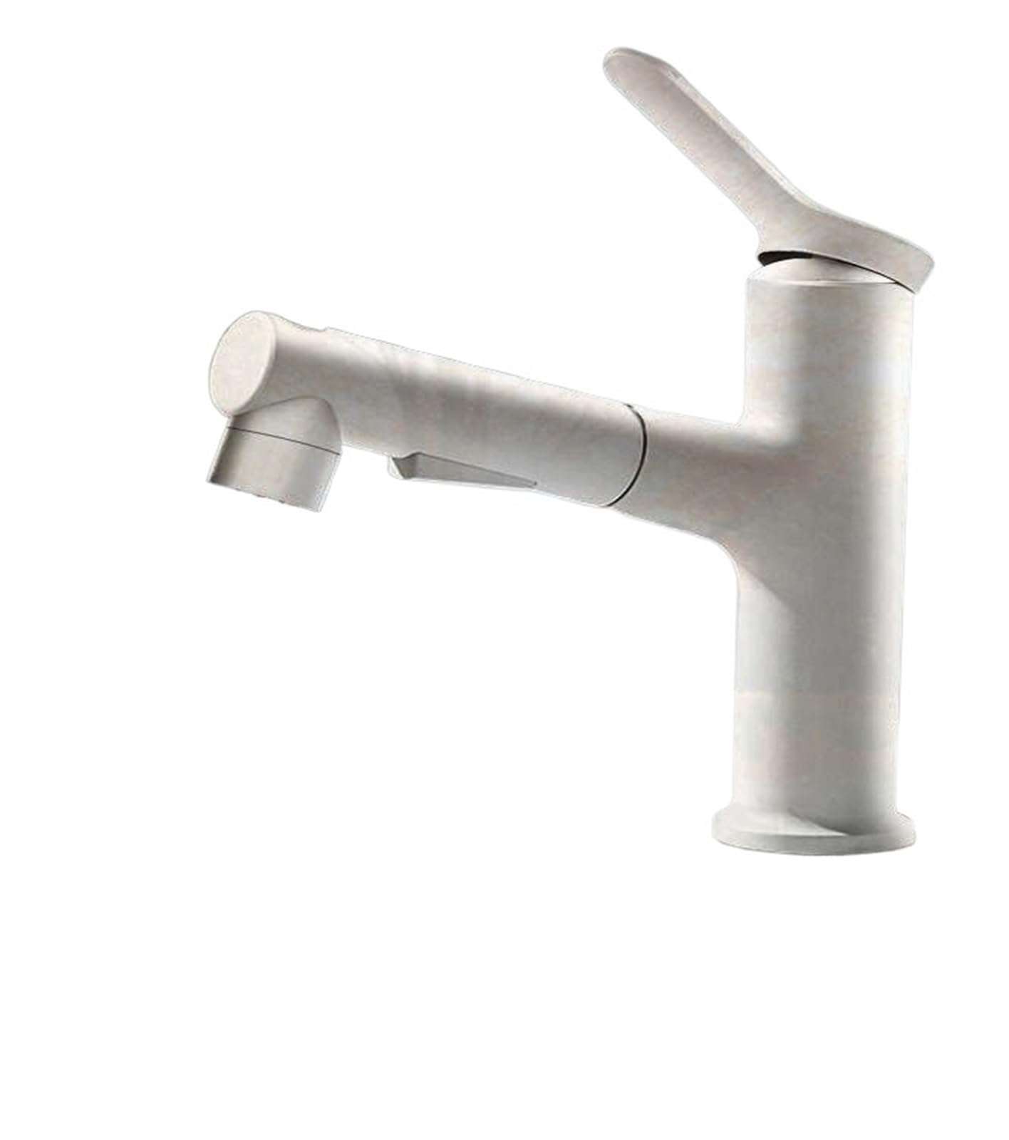 Robinet élégant pour lavabo et baignoire au design gris et chrome