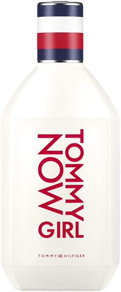 Tommy Hilfiger – Eau de Toilette TOMMY NOW GIRL – 100 ml – Profumo Donna – Fragranza Floreale Fruttata – Note Fresche e Agrumate – Flacone di Vetro Bianco | Fragranza Woody Aromatic, Note Agrumate e Legnose, Flacone in Vetro Trasparente