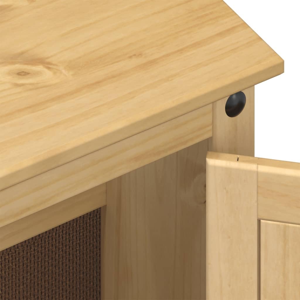 Armario para Lavabo de Baño de Madera Maciza de Pino con Tiradores de Metal y Amplio Espacio de Almacenamiento para Organizar Artículos de Tocador y Productos de Higiene