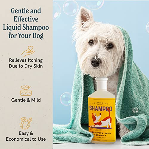 Image of J.R.LIGGETT'S Liquid Dog Shampoo for Sensitive Skin, Natural Canine Cleanser with Aloe Vera and Colloidal Oatmeal, Hypoallergenic Formula, Detergent-Free, 8.45 fl oz