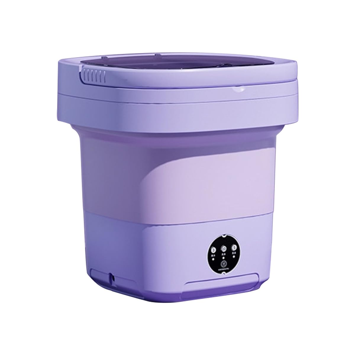 Machine à laver portable 11L pliable pour le camping et les petits appartements en violet
