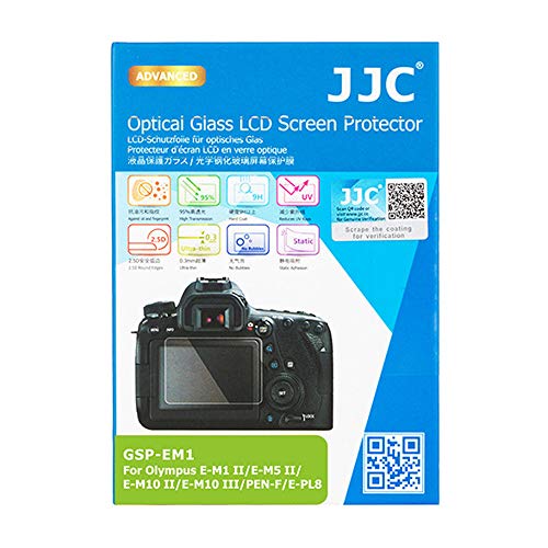 Jjc Gspem1 Optical Glass Screen Protector For Olympus Om-D E-M1 E-M10 Pen E-P5 Digital Camera (Clear) #TOP5