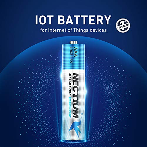 Nectium Superior Performance Aaa Alkaline Pure-Gold-Bottom Iot Batteries (48 Count), Ultra Power, Long Lasting For Iot Devices And Smart Lock #TOP1