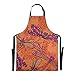 485 Damskie fartuchy vintage wzór z ważkami fartuch kuchenny zabawny fartuch szefa kuchni trwały szef fartuch do grillowania na urodziny dla mamy kuchni