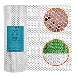 Pet & Garden Safeguard - 15.7IN x 32.8FT Roll - White Plastic Netting, Multi-Use Decorative Fencing for Poultry, Dogs, Rabbits,Chicken and Snake Barrier