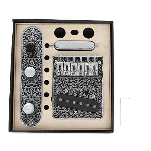 ネックレスピックアップ テレキャスター用シングルピックアップ 交換アクセサリー エレキギターDIYに適用 アルファ ブリッジ用