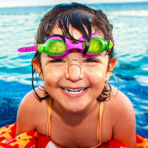 Fiada 12 Pieces Waterproof Nose Clips Metal Swimming Nose Plug For Training Protector Swimming Beginners (Color Set 1, Adult And Children Size) #TOP1