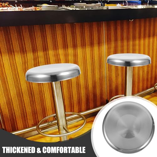 Siège de remplacement en acier pour tabouret argenté DOITOOL - 8
