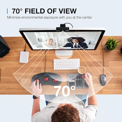 Image of EMEET C960 2K Webcam with Microphone, 2K QHD, 2 Omnidirectional Mics, PDAF Autofocus Streaming Camera with Privacy Cover, Plug&Play USB Webcam for Calls /Conference, Zoom /Skype /YouTube, Laptop /Desktop