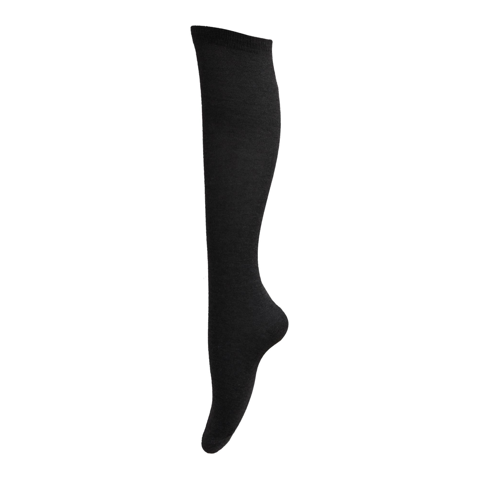 Textiles Universels Girls Black Universal Textiles Childrens Plain Knee High School Socks (Pack Of 3) (Uk Shoe 12-3 (Age: 8-12 Years)) (Black)