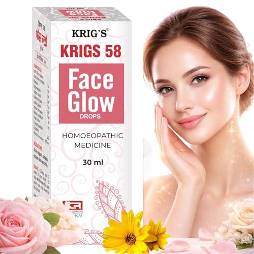 Image of KRIG'S 58 Face Glow Drops Homeopathic Medicine 30ml - Pack of 1 Bottle