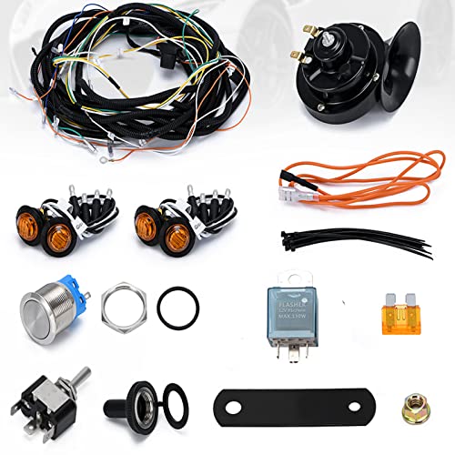 Utv Atv Turn Signal Kit Universal Street Legal With Toggle Switch And Horn Kit Amber Led Compatible With Pioneer,Kawasaki,Rzr,Can-Am #TOP4