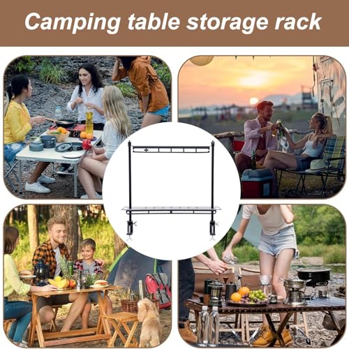 Étagère de table de camping pliante et support de rangement multifonc - 5