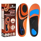 Trustfeet インソール [理学療法士監修] 疲れない 衝撃吸収 アーチサポート 中敷き メンズ レディース 立ち仕事用 日常生活 (オレンジ＋ブラック, L（27.0~28.0cm）)