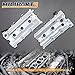 MILIPARTS Upgrade Aluminum Engine Valve Cover Set w/Gaskets Compatible with 2003-2008 Nissan 350Z Infiniti G35 FX35 M35 VQ35DE 3.5L V6 Replaces Parts 13264-AM600 13264-AM610 (Silver)