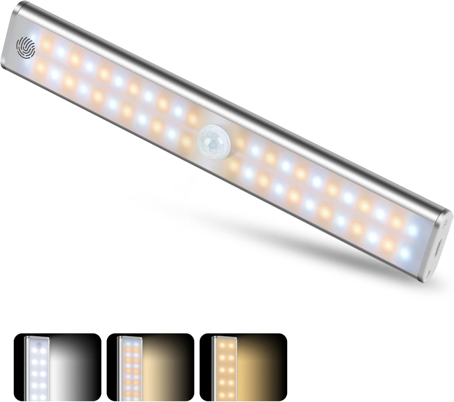 11000K Motion Sensor Cupboard Lights, 48 LED Under Light USB
