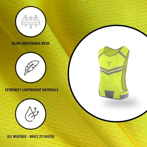 Reflective Safety Vest with Pocket & 2 Bands, High-Visibility Running Vest - image 7