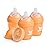 Herobility Double Anti-Colic Baby Bottles - 5 fl oz/140ml - 3-Pack - Peach