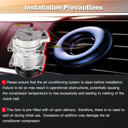 Image of cciyu Air Conditioning Compressor for Infiniti I30 for Nissan Maxima 3.0L