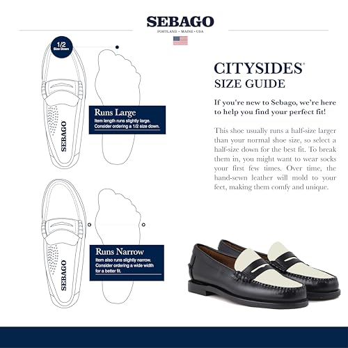 Image of Sebago Men's 7000300-987 - Classic Dan 15 M Black /White