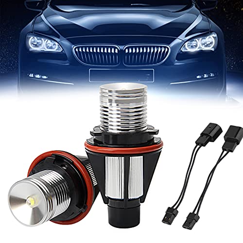 Ojos de ángel LED BMW E53 X5 para eliminar el error de faro fundido con luz blanca de 6500K