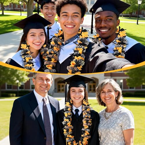 image for Suncalla 2026 Graduation Lei Double Braided Pre-assembled Graduation M