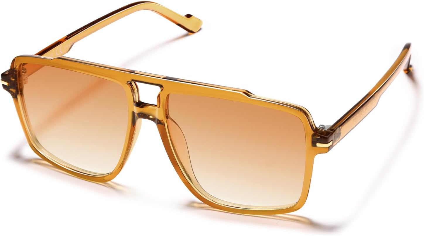 VANLINKER Polarized Trendy Oversized Aviator Sunglasses for Women Men 2025 Retro Shades VL9853 - Image 2