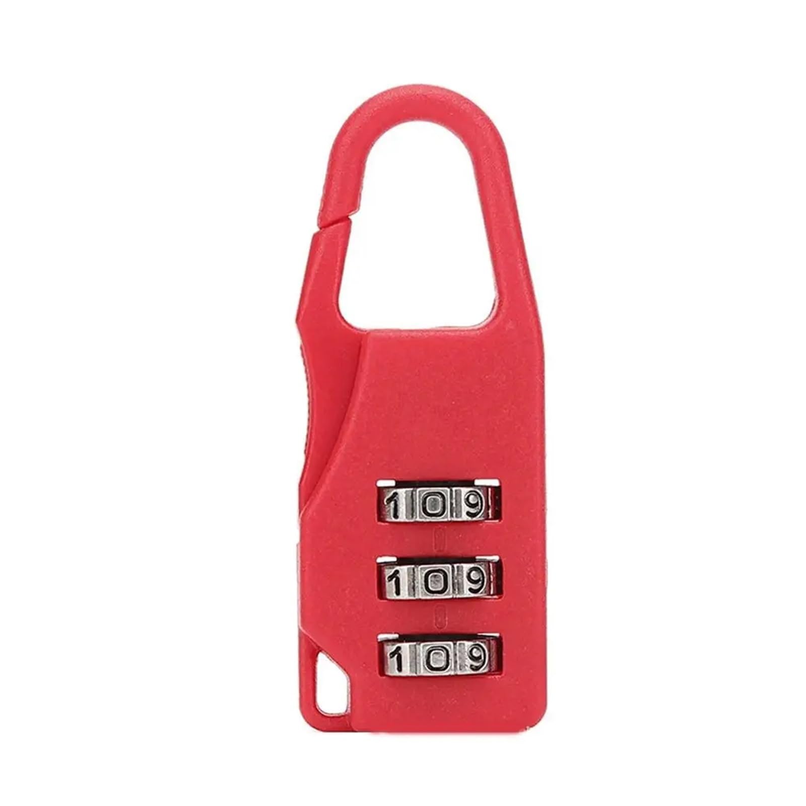Lock Luggage Digit Suitcase Combination Lock Plastic Mini Combination Padlock Luggage Travel Lock(Red)