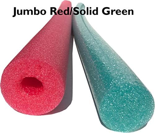 Flex Connex Jumbo No Hole Extra Long Deluxe Solid Core Pool Noodles for Swim Therapy