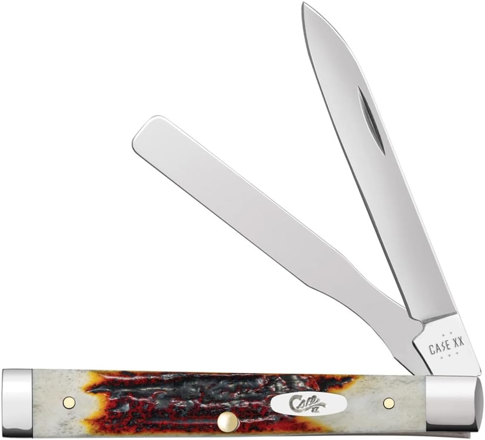 Case XX Pocket Knife RED STAG BABY DOC Item #9573 - R5282SP SS - Length Closed: 2 7/8Inches