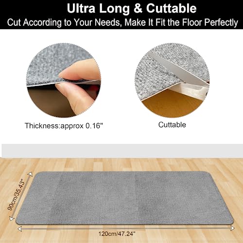 Unterlage Schreibtischstuhl, 90x120cm Bürostuhl Unterlage, Bodenschutzmatte Bürostuhl, Schreibtischstuhl Unterlage, Kratzfest Bodenmatte Stuhlunterlage,Bodenschutzmatte für Hartböden Laminat Parkett