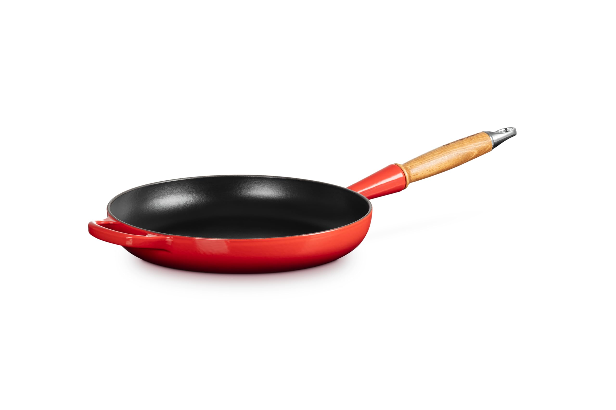 LE CREUSET Signature gusseiserne Bratpfanne mit Holzgriff 28 cm Kirschrot, 20258280600422