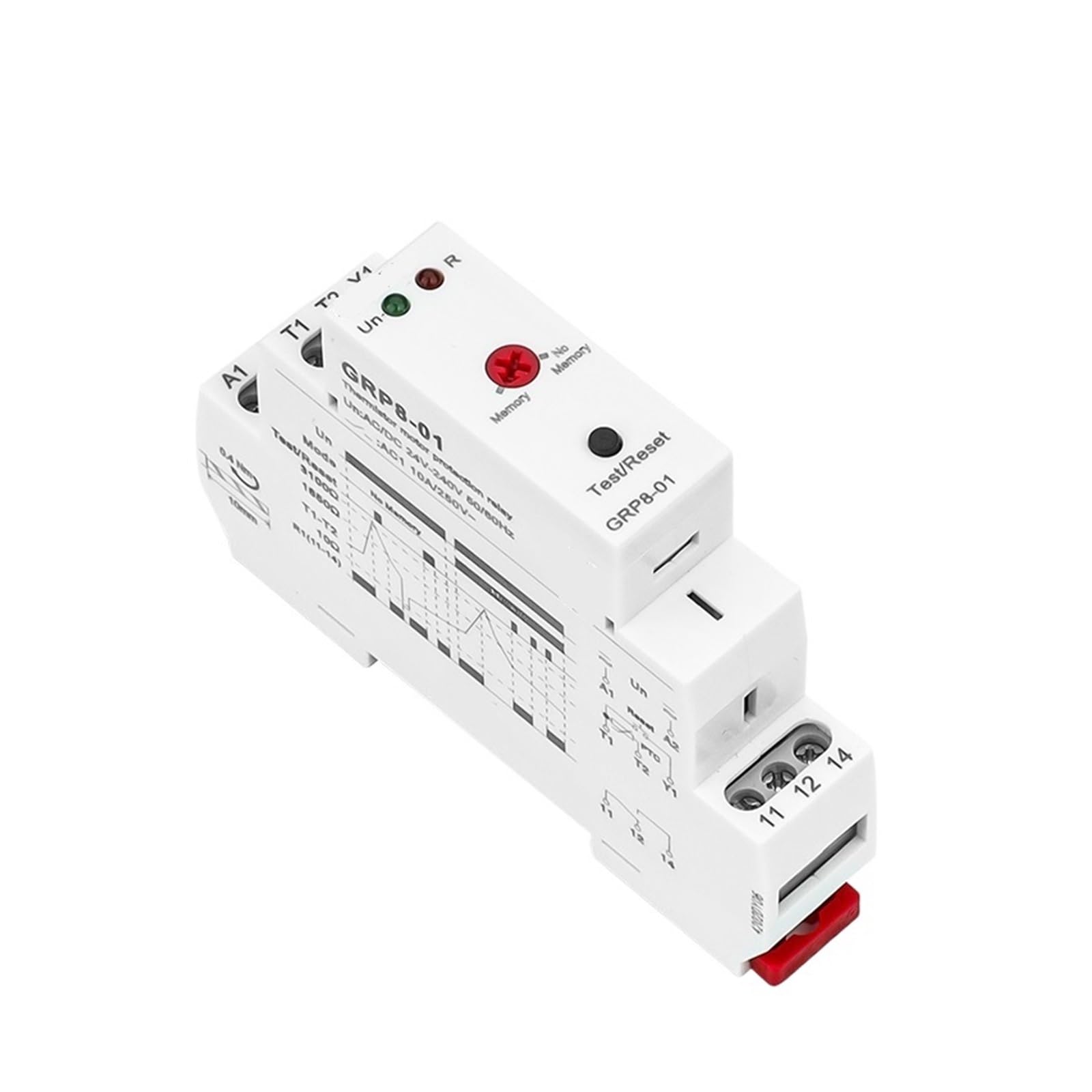 relè Relè di Protezione Motore GRP8 10A AC/DC24-240V Termostato for la Temperatura dell'avvolgimento del Motore Relè Termico(GRP8-02(2NO2NC))