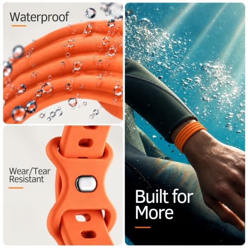 Image of Soft Silicone Strap Compatible with Google Fitbit Air, Sport Replacement Band, Adjustable Breathable Wristband for Workout, Running & Daily Wear