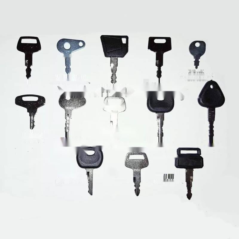 23 Ignition Keys Set for Bobcat for Hitachi for Kobelco for Daewoo for Komatsu for Caterpillar for John Deere Excavator Dozer Backhoe Forklift