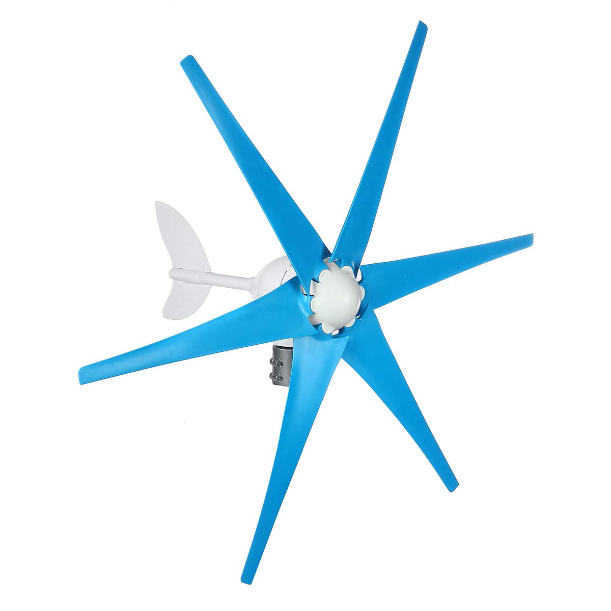 Buy STUFY Wind Turbine Generator, 90000W Hoop Type 6 Blade 12V Wind