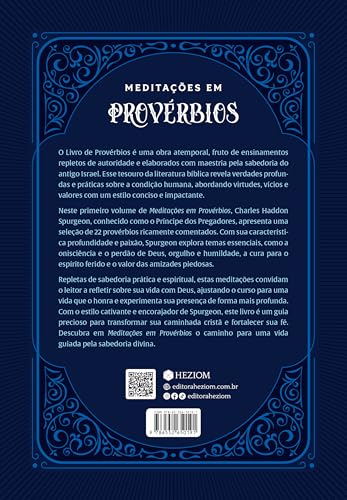 Meditações em Provérbios: Sabedoria Para uma Vida Teocêntrica (Volume 1)