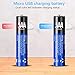 AAA Rechargeable Batteries, USB Rechargeable AAA Batteries 500mAh with 4 USB Ports High Capacity 1.2V Ni-MH Recyclable Recharge Battery by USB Cable(4 Count)
