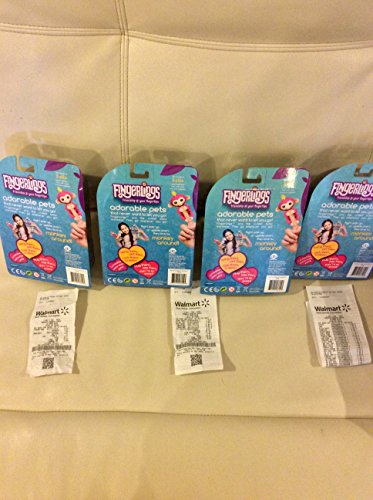 Fingerlings Baby Monkey - Bella - Pink (Includes Bonus Stand) #TOP17